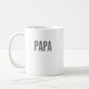 New Father "Papa" Text Coffee Mug