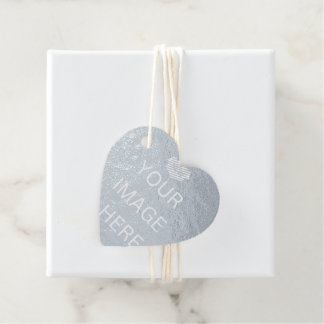 NEW! Favour Tag - Real Foil - Set of 12 - Heart