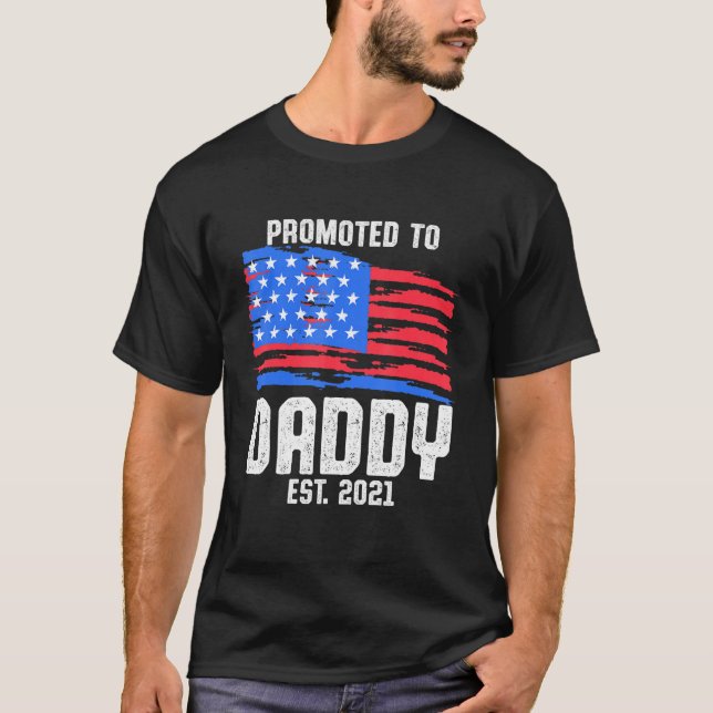 New First Time Dad Police Law Enforcement Daddy  5 T-Shirt (Front)