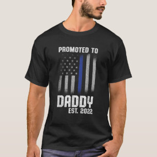 New First Time Dad Police Law Enforcement Daddy T-Shirt