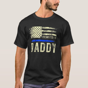 New First Time Dad To Be Daddy Police Law Enforcem T-Shirt