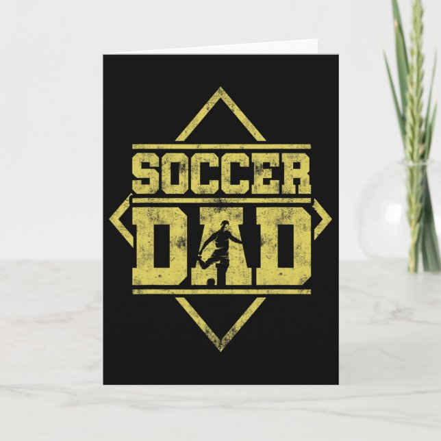 New First Time Dad To Be Instruct Soccer Daddy Da1 Card (Front)