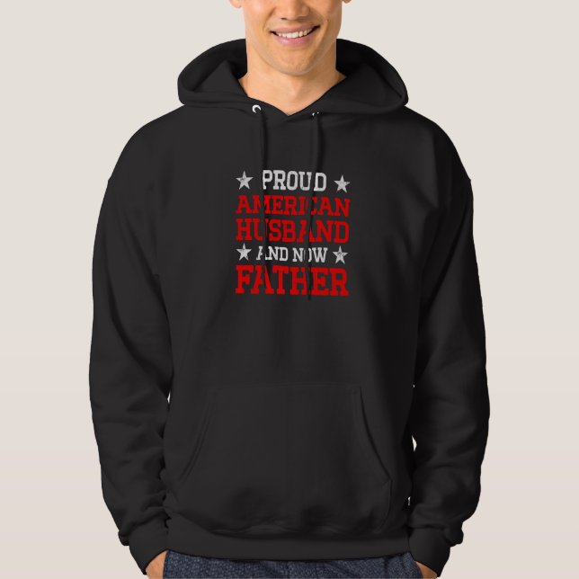 New First Time Dad To Be Now Daddy Hoodie (Front)