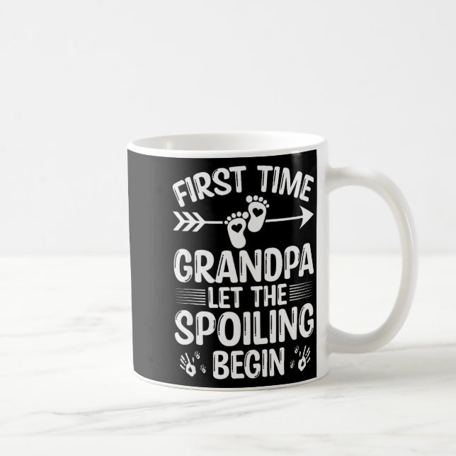 New First Time Grandpa Let The Siling Begin  Coffee Mug (Right)
