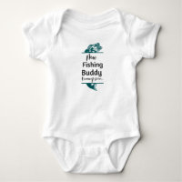 New fishing buddy coming soon baby bodysuit