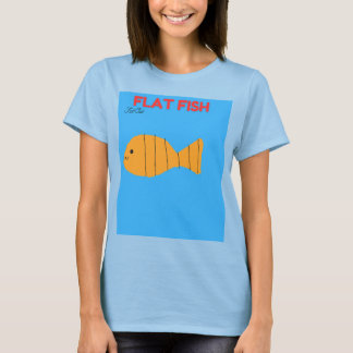 New flat fish fat cat friend womens T-Shirt