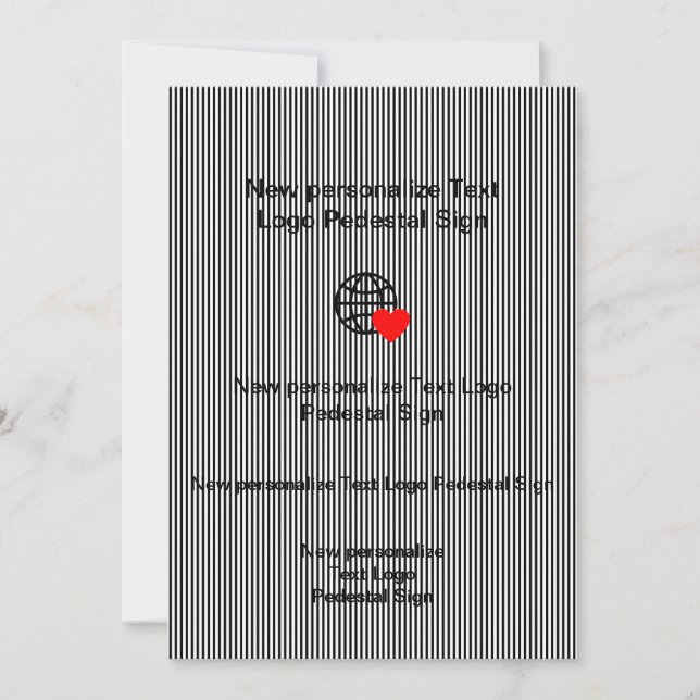 New Flat Invitation Customise your own (Front)