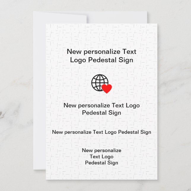 New Flat Invitation Customise your own (Front)