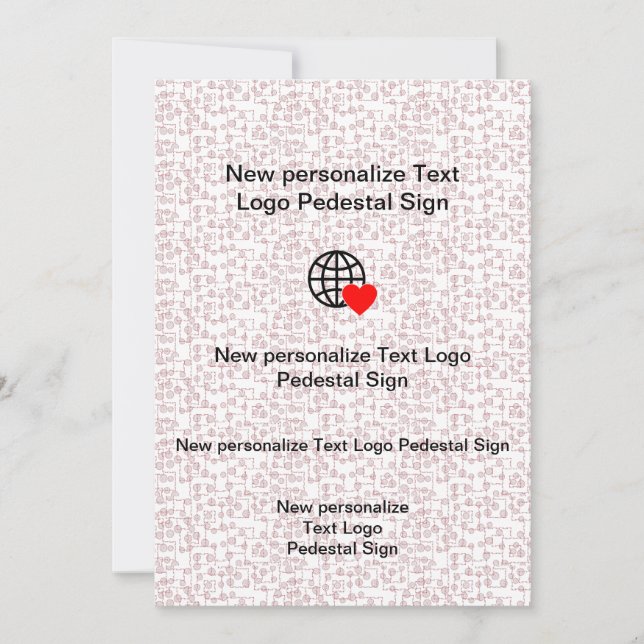 New Flat Invitation Customise your own (Front)