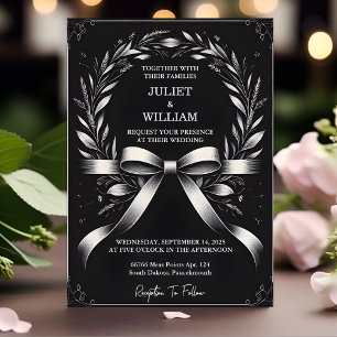 New Floral Cute Rope We Are Tying The Knot Wedding Invitation