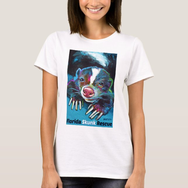 New Florida Skunk Rescue Design T-Shirt (Front)