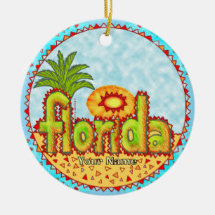 New Florida Sun Ceramic Tree Decoration