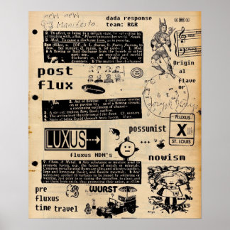 New Fluxus Manifesto Poster