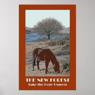 New Forest 1920s-style retro poster
