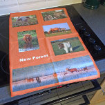 New Forest animals kitchen towel<br><div class="desc">Kitchen towel with photos of free-roaming New Forest animals from New Forest Pics</div>