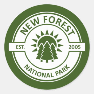 New Forest National Park Classic Round Sticker