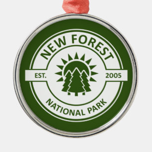 New Forest National Park Metal Tree Decoration