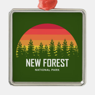 New Forest National Park Metal Tree Decoration