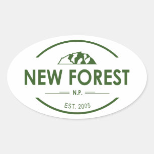 New Forest National Park Oval Sticker