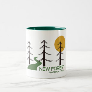 New Forest National Park Trail Two-Tone Coffee Mug