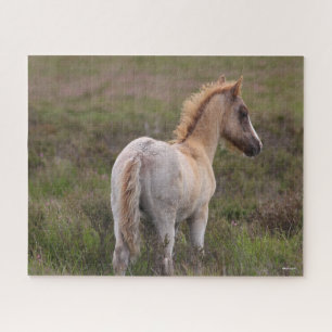 New Forest Pony Foal Standing In Scrub Jigsaw Puzzle