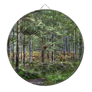 New Forest Woodlands HDR Photo Dartboard