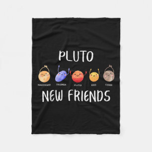 New Friends Dwarf Planets Funny Astronomy Science Fleece Blanket