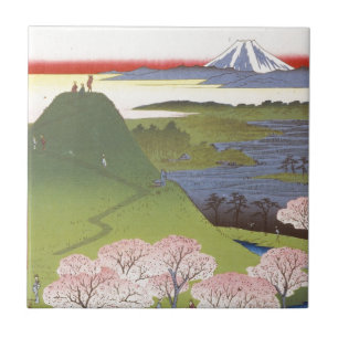 "New Fuji" Hiroshige Tile