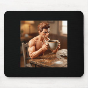 New funny distressed doll male meme mouse mat