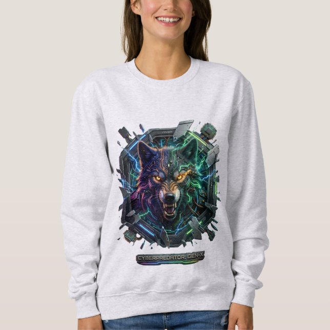 New Futuristic Robotic Predator  Sweatshirt (Front)