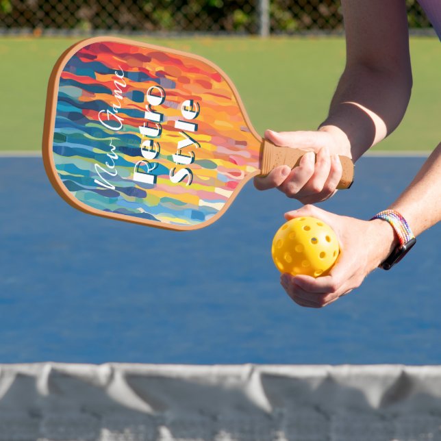 New Game Retro Style Funny Pickleball Paddle (Insitu)