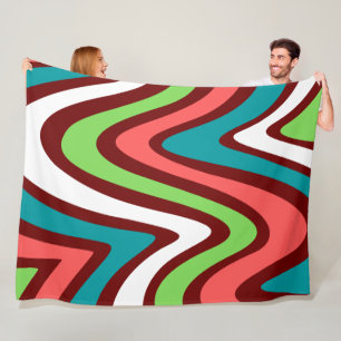 New generation modern vintage beautiful contrast fleece blanket