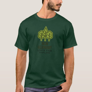 New Germany State Park Maryland Trees Oversized T-Shirt