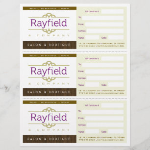NEW Gift Certificates