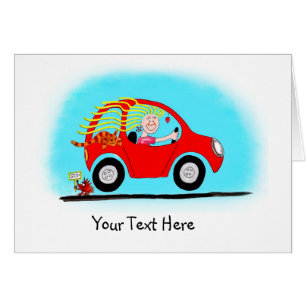New Girl Driver Customisable Card