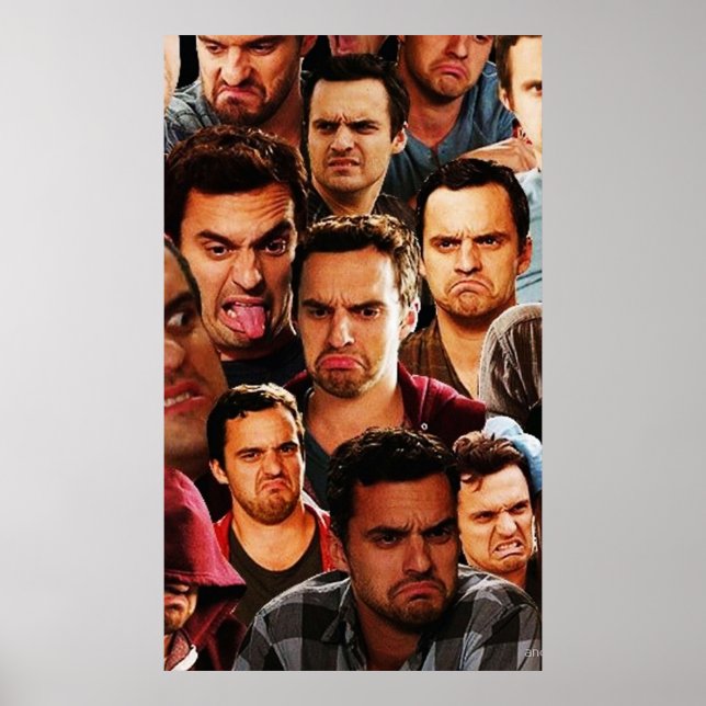 New Girl - Nick Miller Collage Poster (Front)