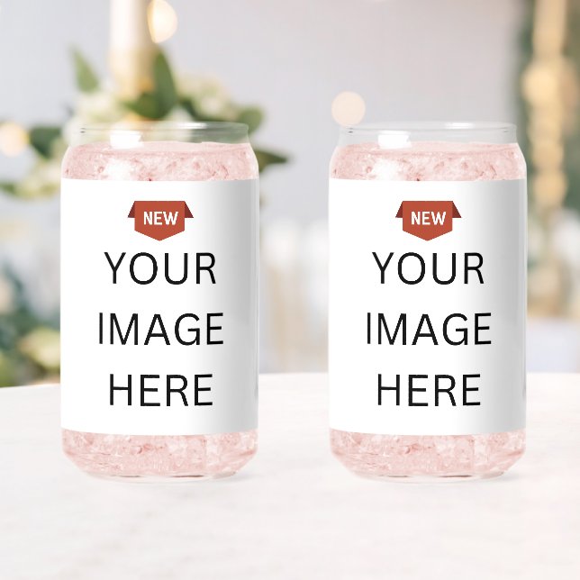 NEW! Glass - Can Shape - 16 oz - Set of 2 (Insitu (Wedding))