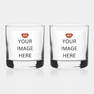NEW! Glass - On the Rocks - 12 oz - Set of 2