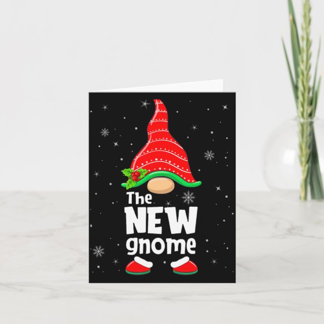 New Gnome Matching Family Group Christmas Party Pa Card (Front)