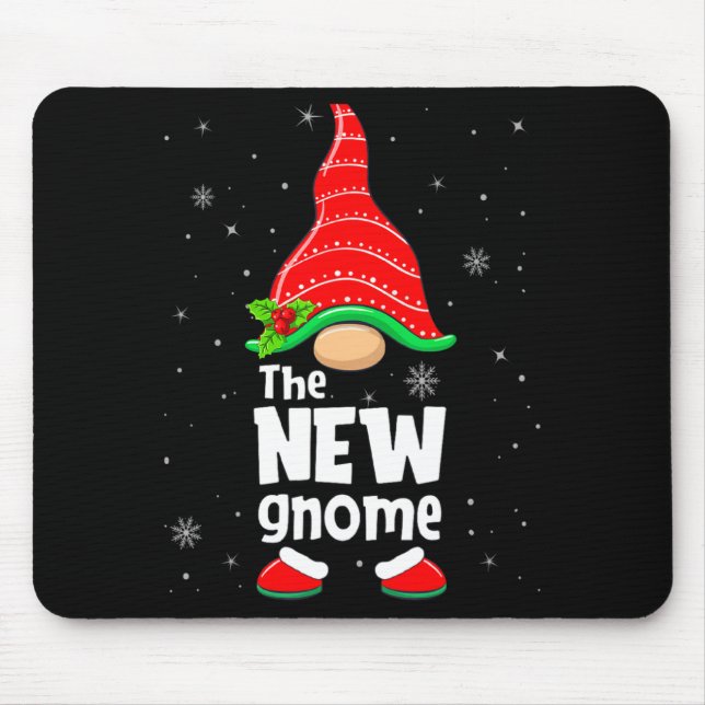 New Gnome Matching Family Group Christmas Party Pa Mouse Mat (Front)