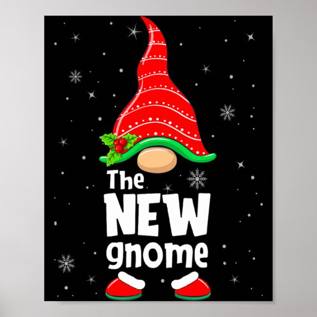 New Gnome Matching Family Group Christmas Party Pa Poster (Front)