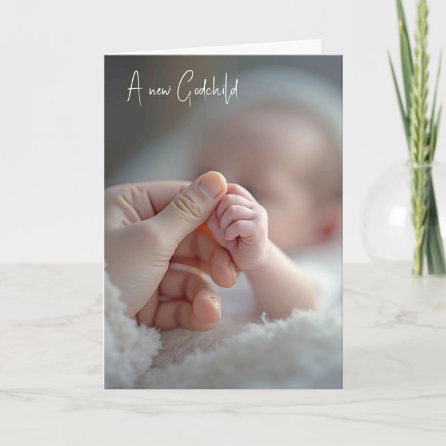 New Godchild Congratulations  Card (Front)
