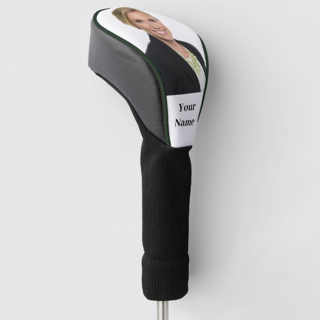 NEW! Golf Head Cover - Custom - Forest Green Trim (Angled)
