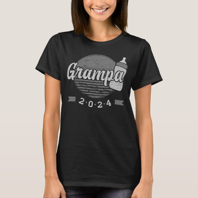 New Grampa Grampa of newborn Grampa 2024 T-Shirt (Front)