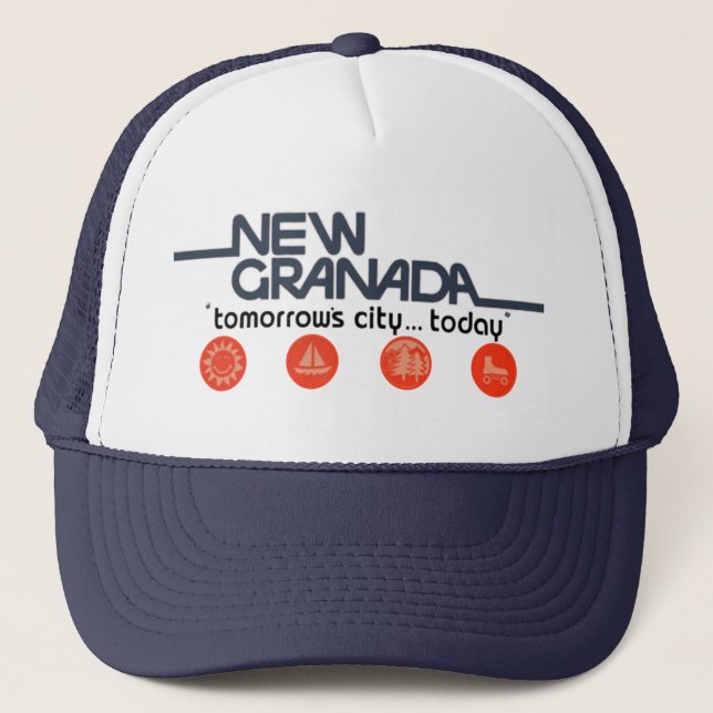 New Granada Tomorrows City Today Trucker Hat (Front)