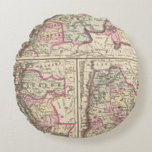 New Granada, Venezuela, Guiana Round Cushion