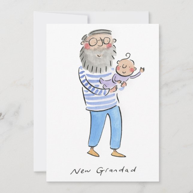 New Grandad Invitation (Front)