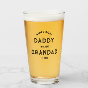 New Grandad Pregnancy Announcement Fathers Day Glass