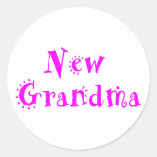 New Grandma Classic Round Sticker