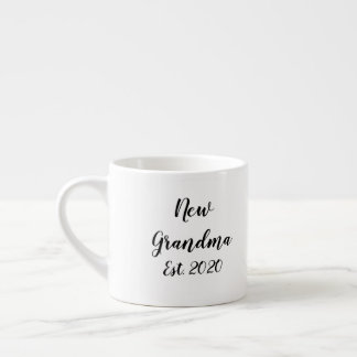 New Grandma Est. 2020 First Time Grandmother Espresso Cup